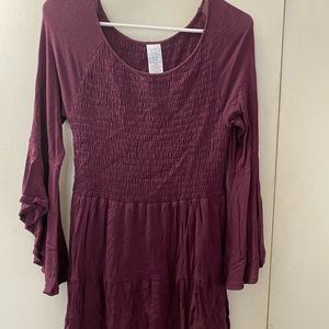 Bell sleeve tunic